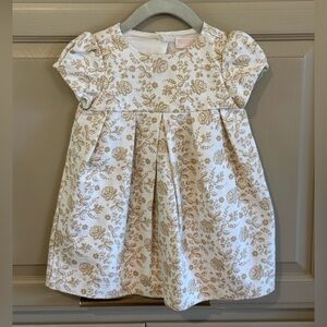 Janie and Jack Cream Floral Kids Dress